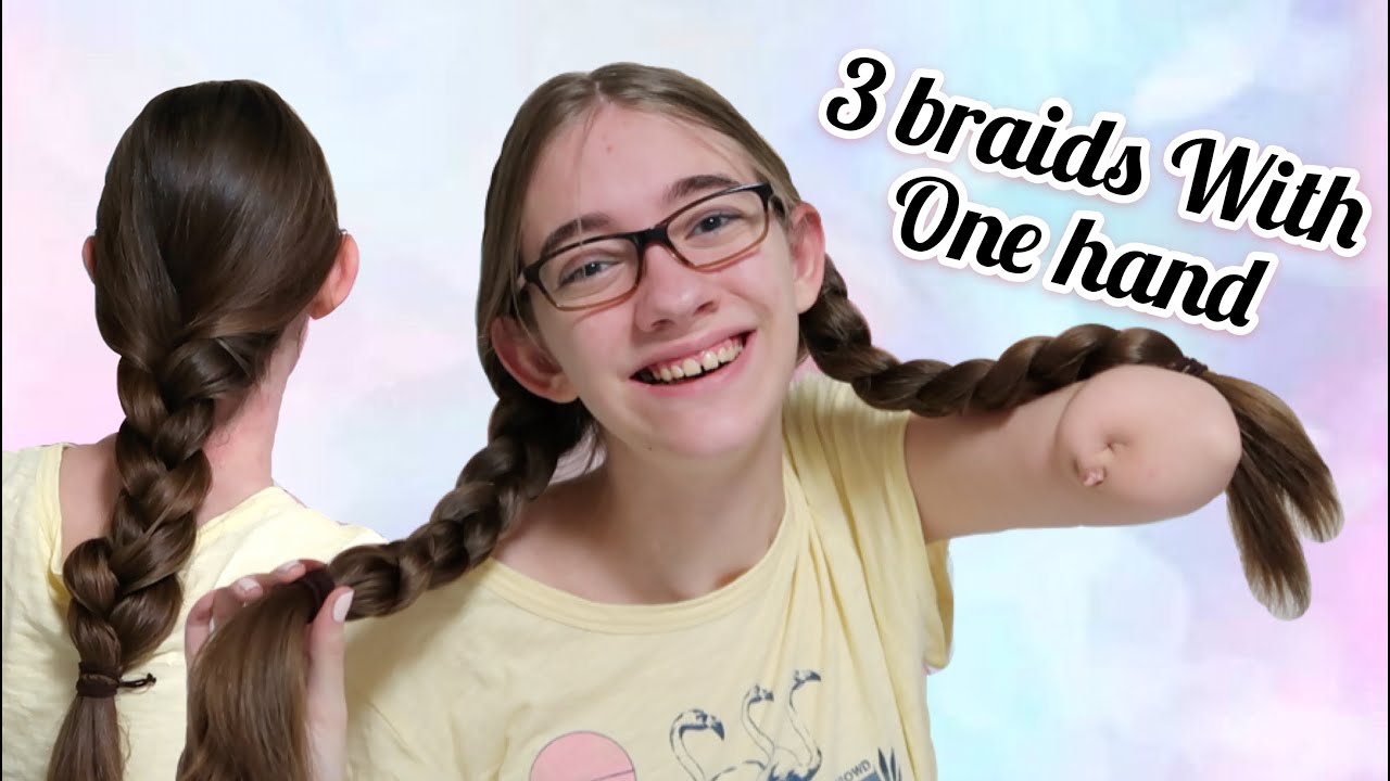 3 braids with one hand