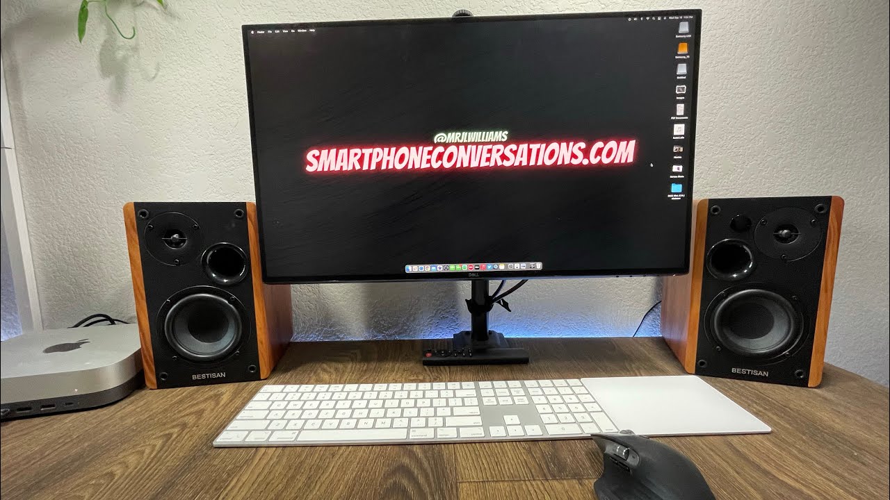 BESTISAN Powered Bluetooth Bookshelf Speakers