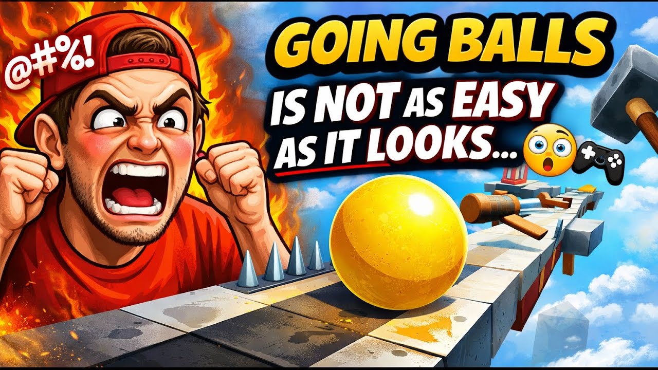 Going Balls is NOT as Easy as It Looks… 😳🎮 (Rage + Laughs Guaranteed)
