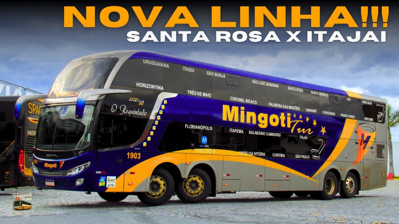 VIAJANDO 17 HORAS! Como é a MINGOTI-TUR de Santa Rosa para Balneário Camboriú.