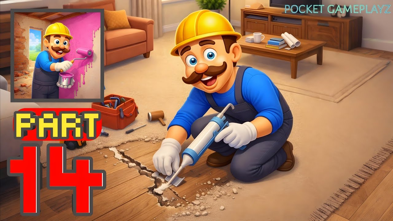 🏚️ Renovation Master – Gameplay Walkthrough Part 14 – Abandoned House Full Renovation (iOS, Android)