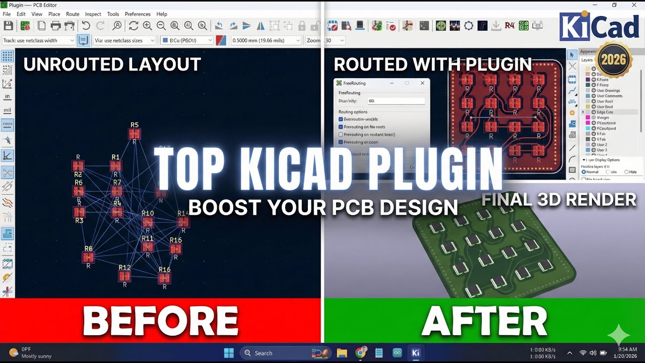 Top 8 Best KiCad 9 Plugins for Beginners | Boost Your PCB Design Workflow in 2026 | NOOB to PRO