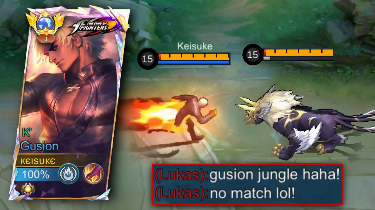 GLOBAL GUSION BEST WAY TO COUNTER META LUKAS IN RANK!! (Must watch!) - Mobile Legends