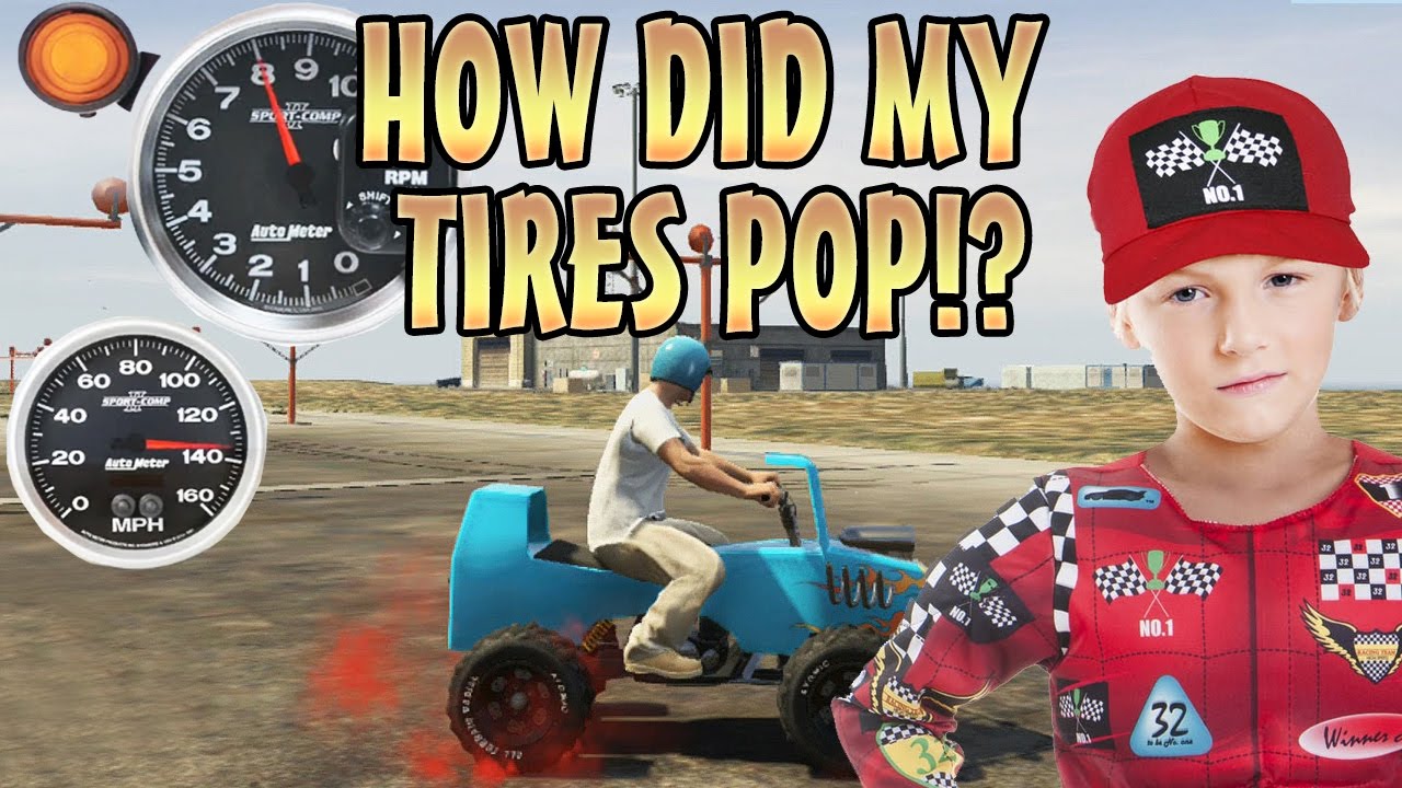 POPPING CAR TIRES IN RACE TROLLING! (GTA 5 Mods)