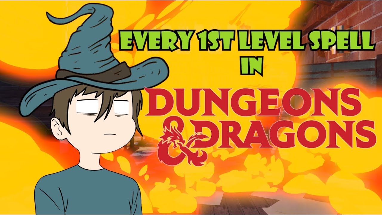 EVERY 1ST LEVEL SPELL IN DND (In Like 20 Minutes)