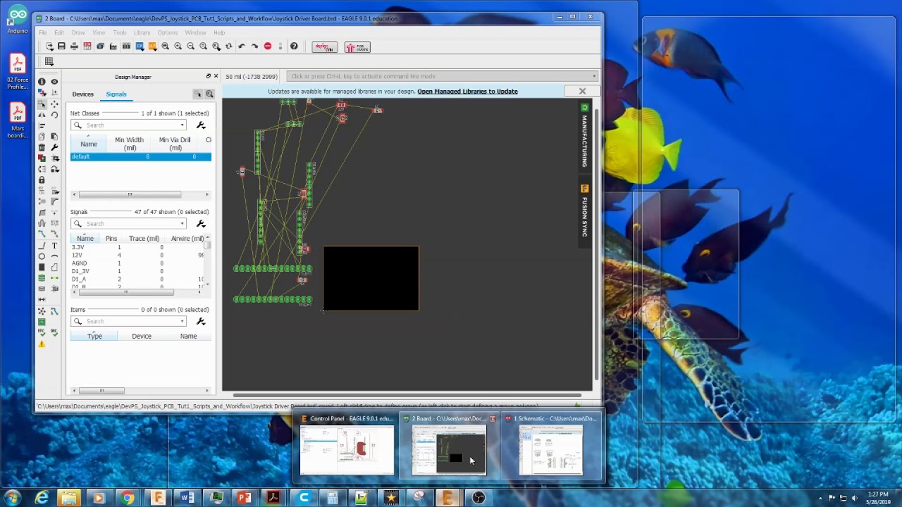 Eagle PCB Automatic component placement with a simple LUA script