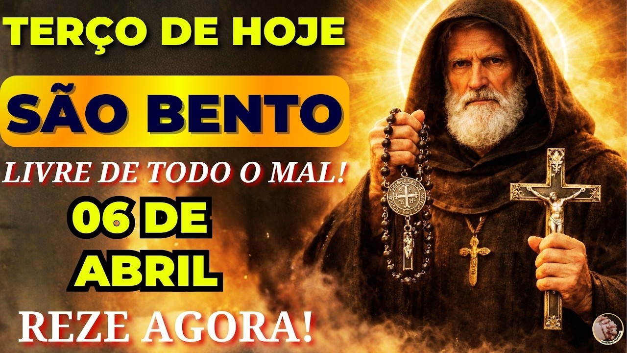 📿TERÇO de SÃO BENTO e a SANTA CRUZ para QUEBRAR CORRENTES FICANDO LIVRE de TODO o MAL!