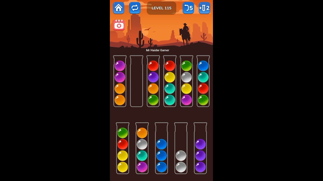 Ball sort level 114/115/116/117