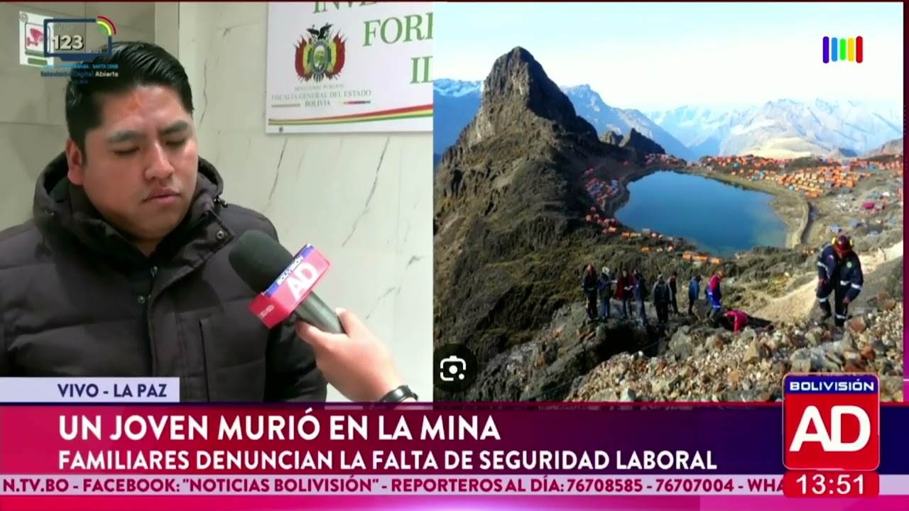 Un Joven fallece tras deslizamiento en una mina de La Paz