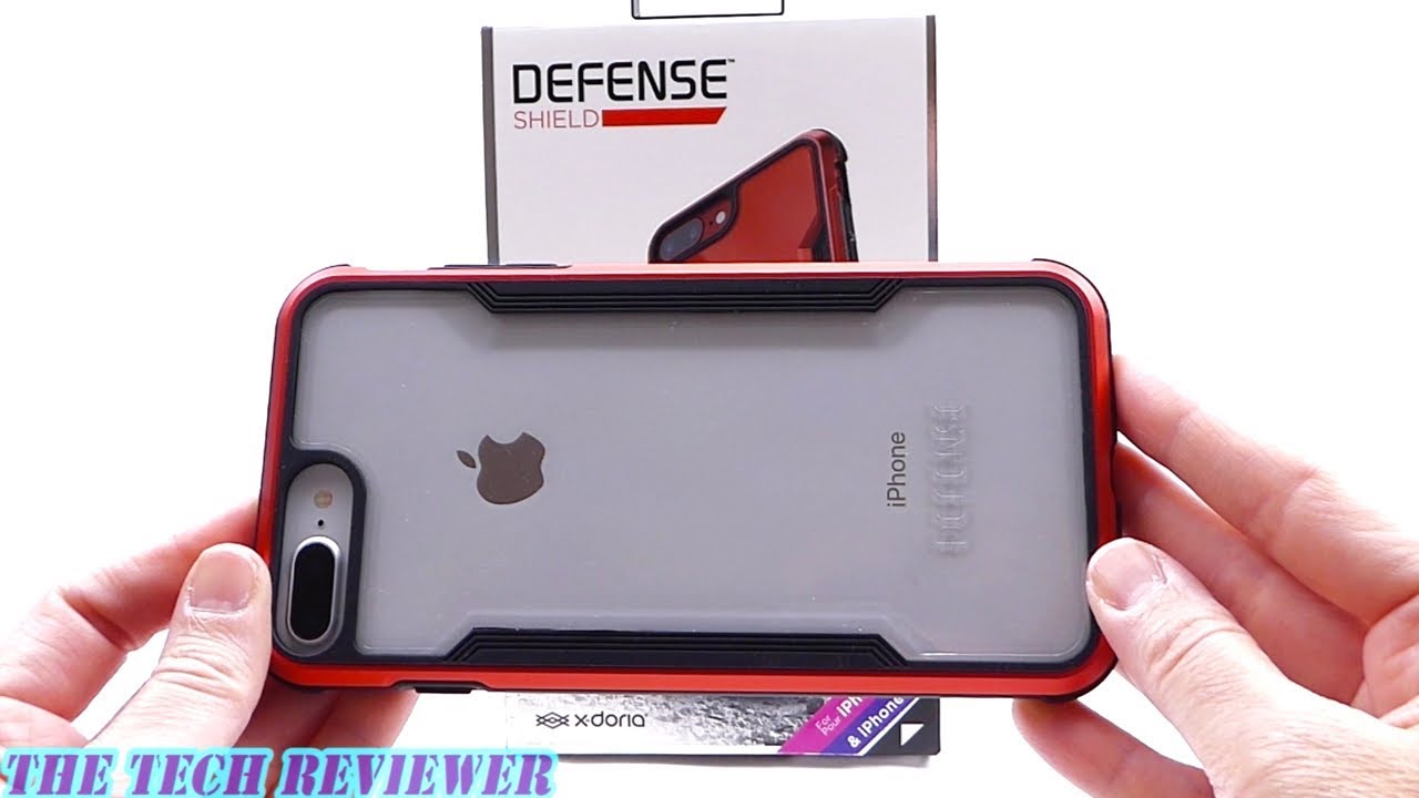 Crystal Clear with 10 Ft Drop Protection: X-Doria Defense Shield for iPhone 8 Plus!