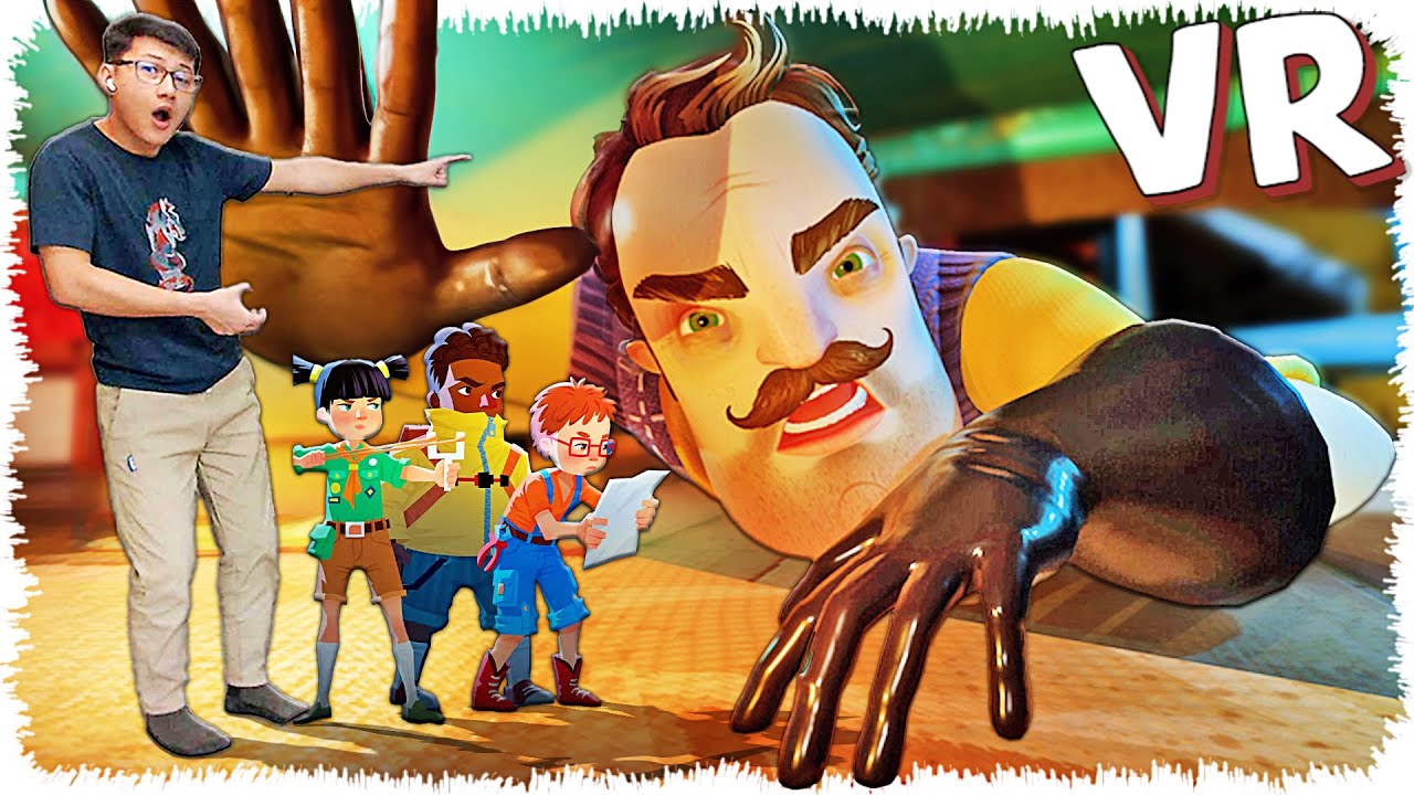 Сәлем көрші гигант болып кетті (Hello Neighbor VR) #2
