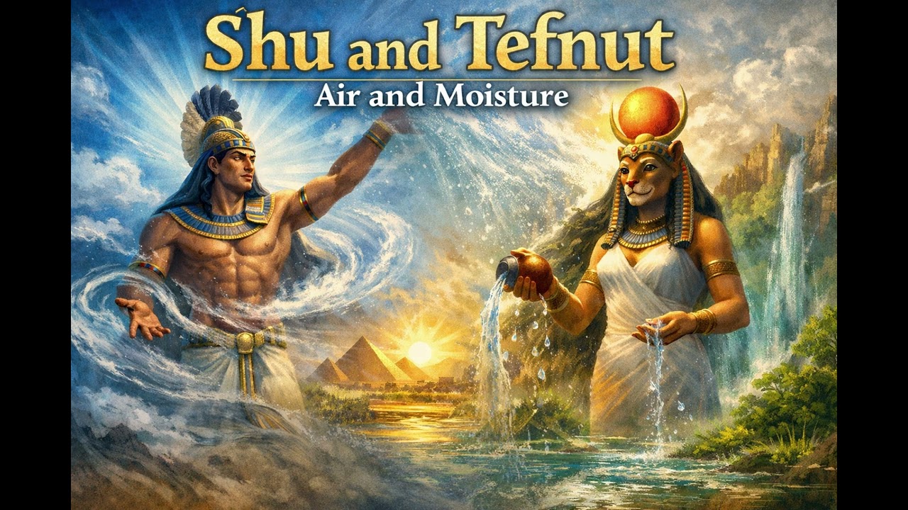 Shu and Tefnut – Air and Moisture
