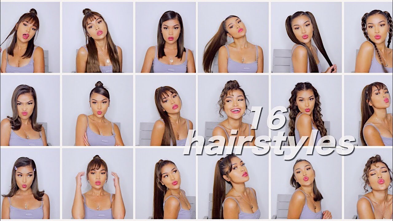 16 SIMPLE QUICK & EASY HAIRSTYLES
