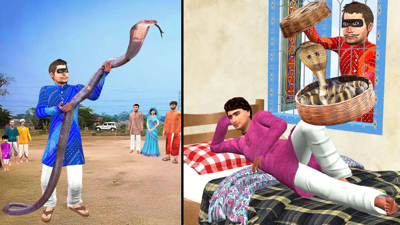 विशाल सांप पकड़ने वाला Giant Snake Catcher Comedy Video Hindi Kahaniya Must Watch New Comedy Video