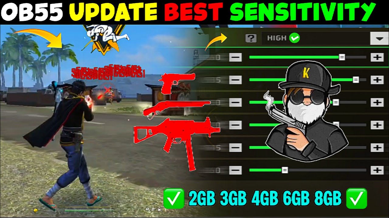 Настройки хэдшотов в Free Fire после обновления OB54 2026⚡Лучшие настройки чувствительности ⚙️| Н...