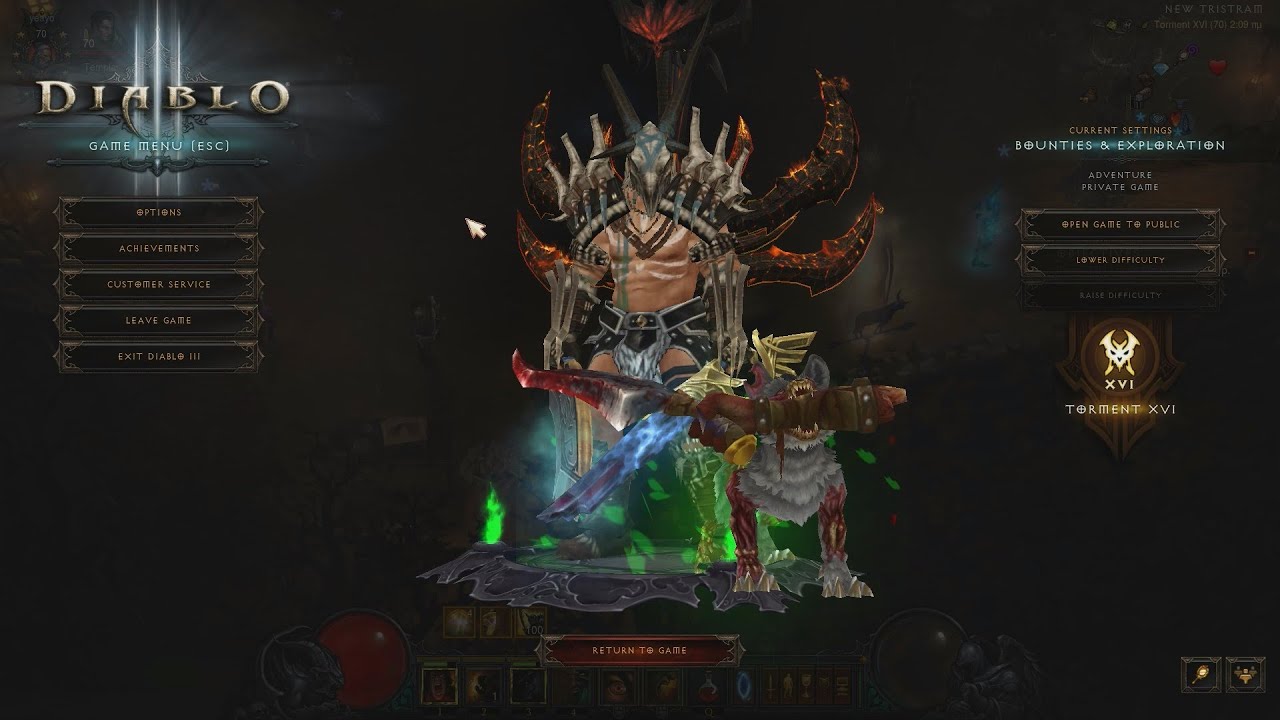 Diablo 3 2.7.5 PTR Season 28 9 Minutes GR 150 NEW Altar Frenzy Barb!!!!!