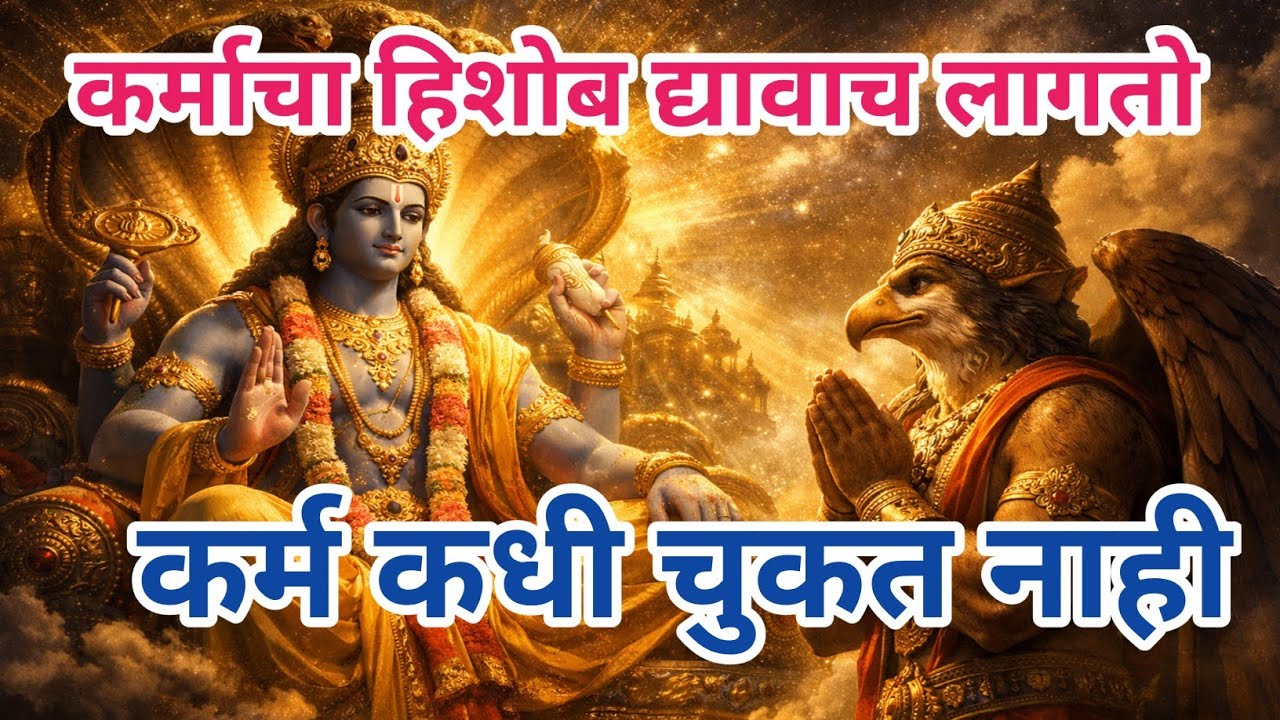 देव नशीब लिहीत नाही, कर्म लिहितं |गरुड पुराणातील हृदयद्रावक कथा | कर्माचं भयाण सत्य | गरुड पुराण कथा