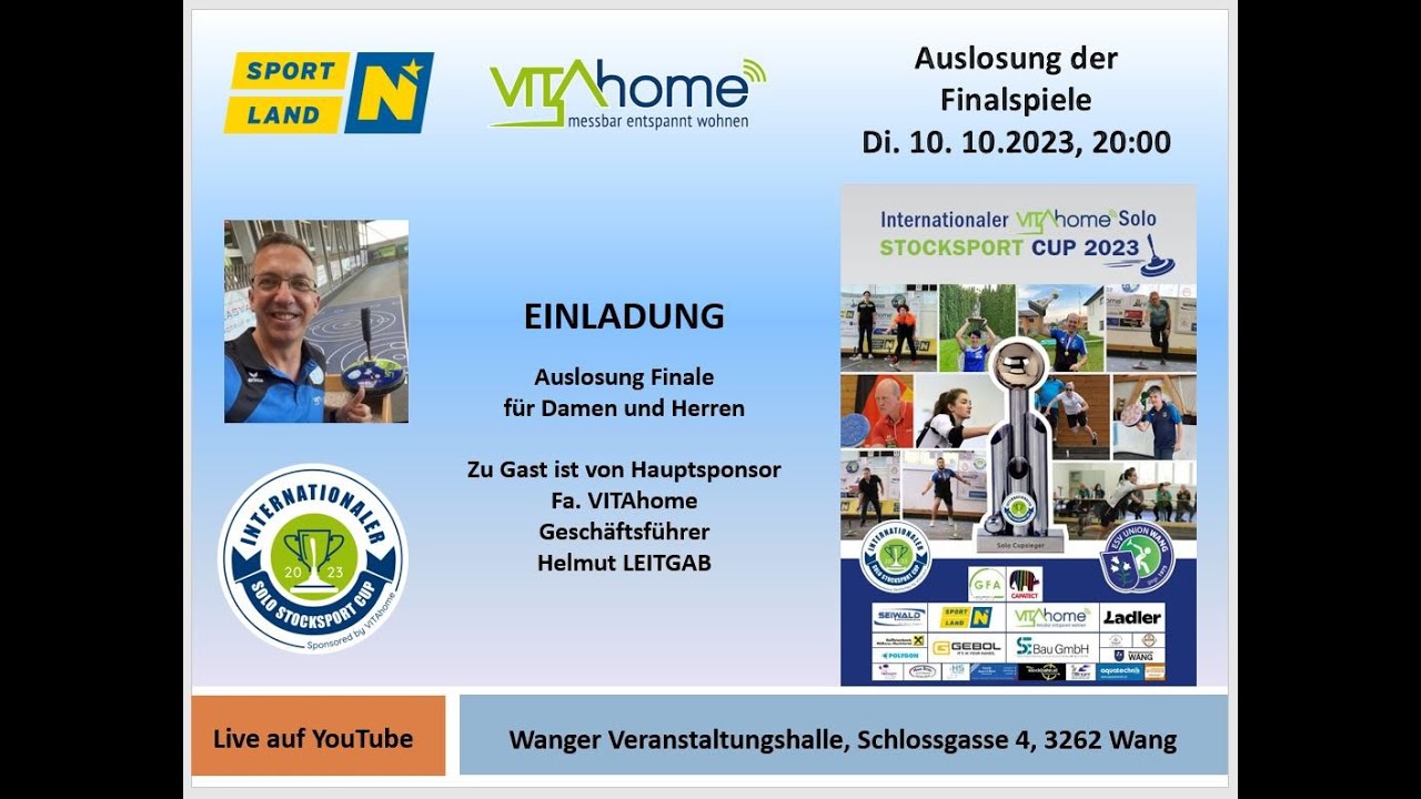 3. intern. VITAhome Solo Stocksport Cup 2023 — die Finalauslosung