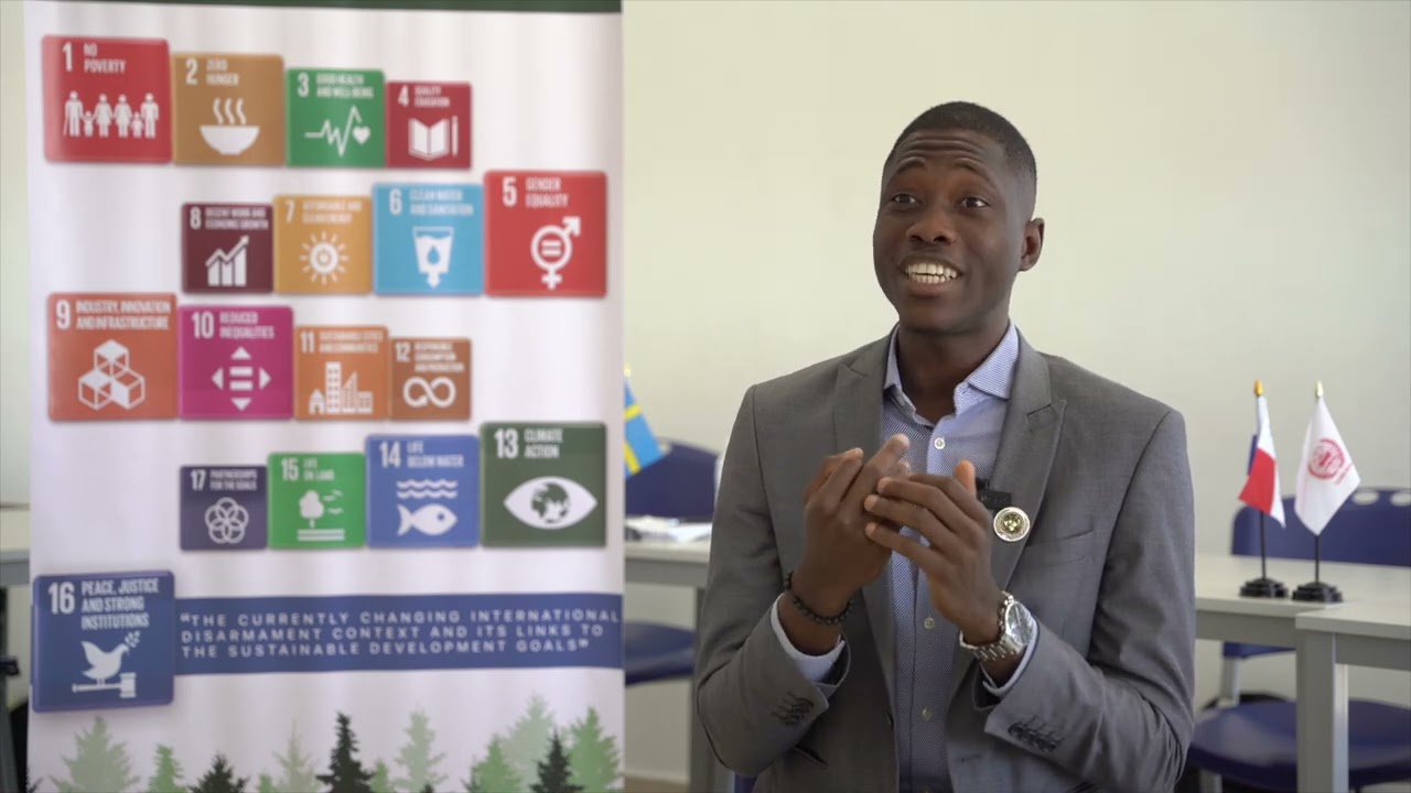 Simpara Mahamadou about Disarmament and SGD's - Model United Nations ENCGT AZOR 2023