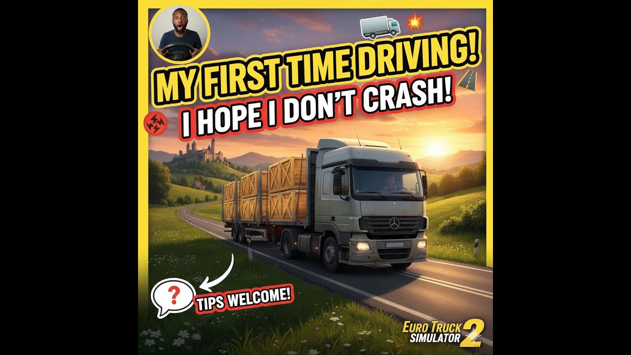 My First Time Driving a Truck! (hope I don't crash)