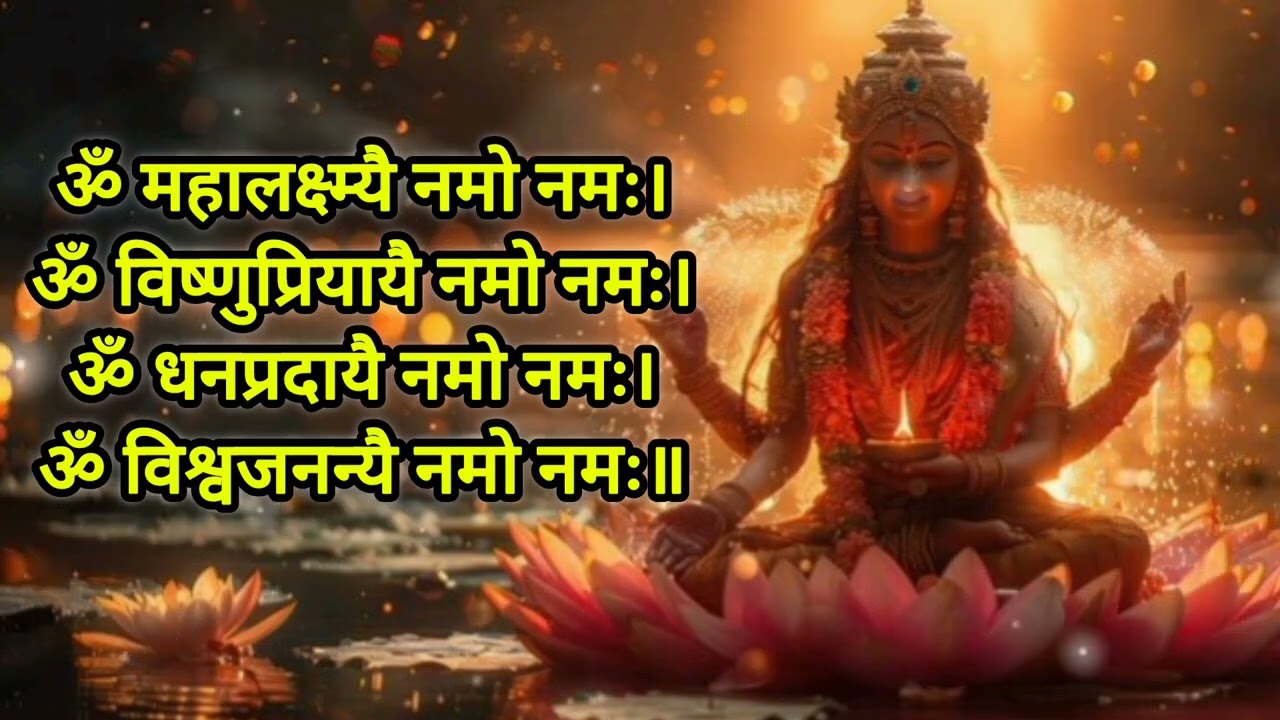 Magh Poornima | Shree MahaLakshmi Mantra | 108 times with lyrics 