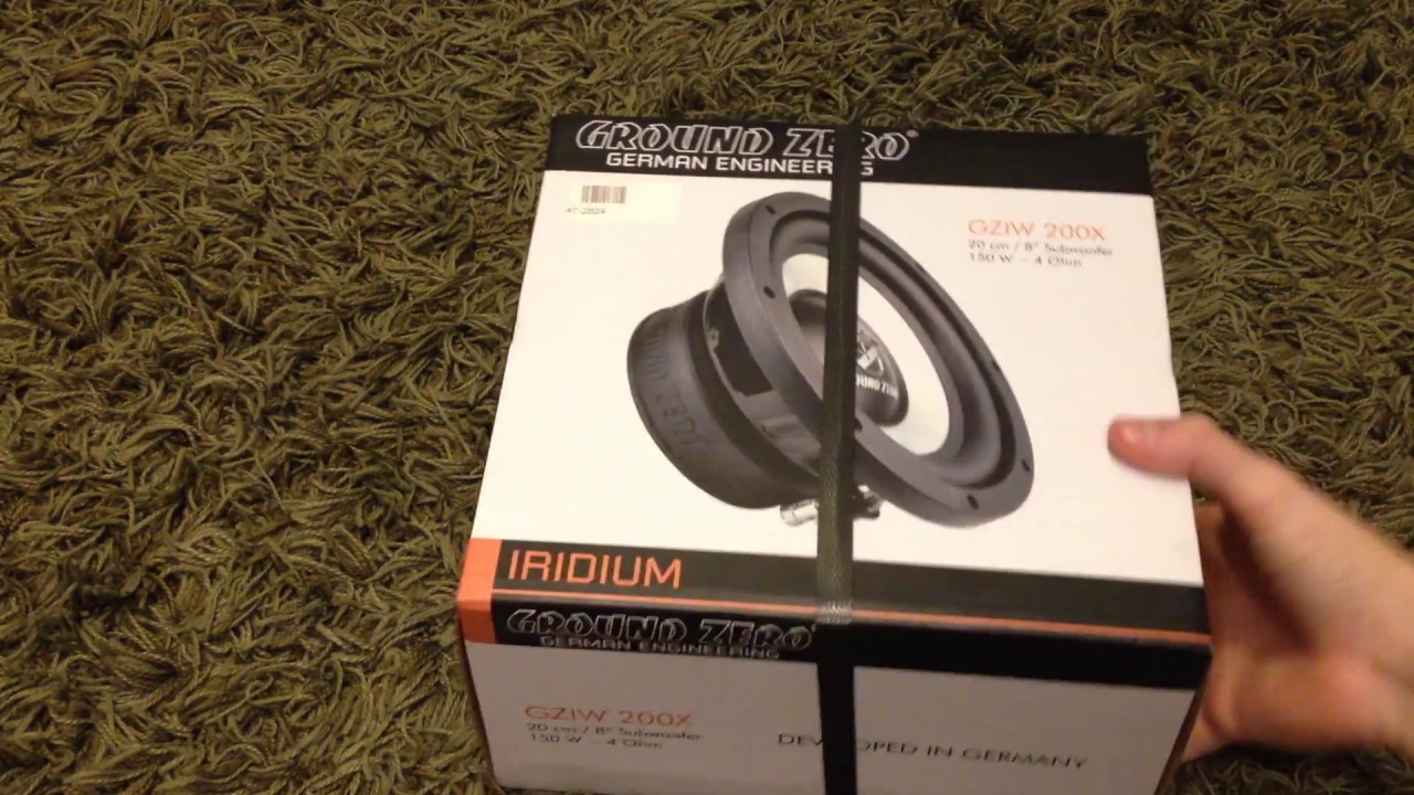 Unboxing the Ground Zero subwoofer!!