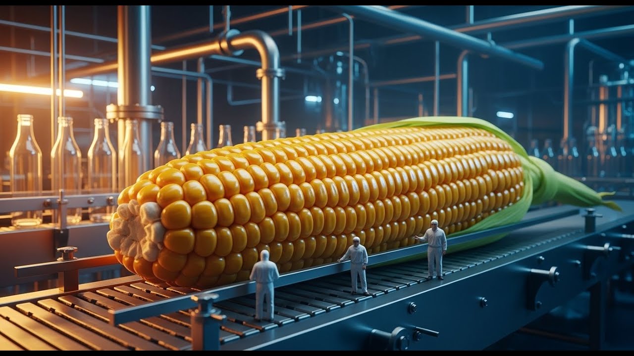 Amazing! Inside una Fábrica de Leche de Maíz: Así se Produce la Leche Dulce Embotellada