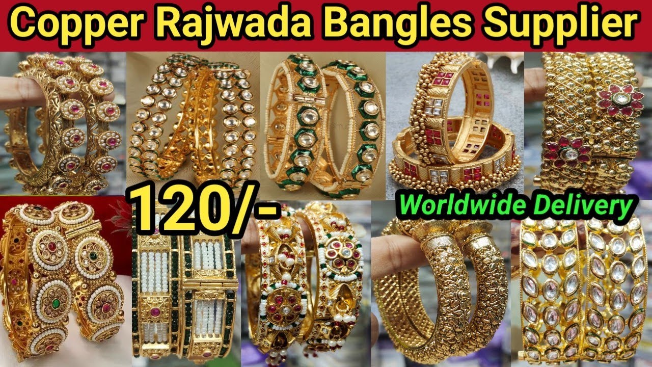 Premium Designer Royal Rajwadi & Kundan Bridal Bangles Collection 2023
