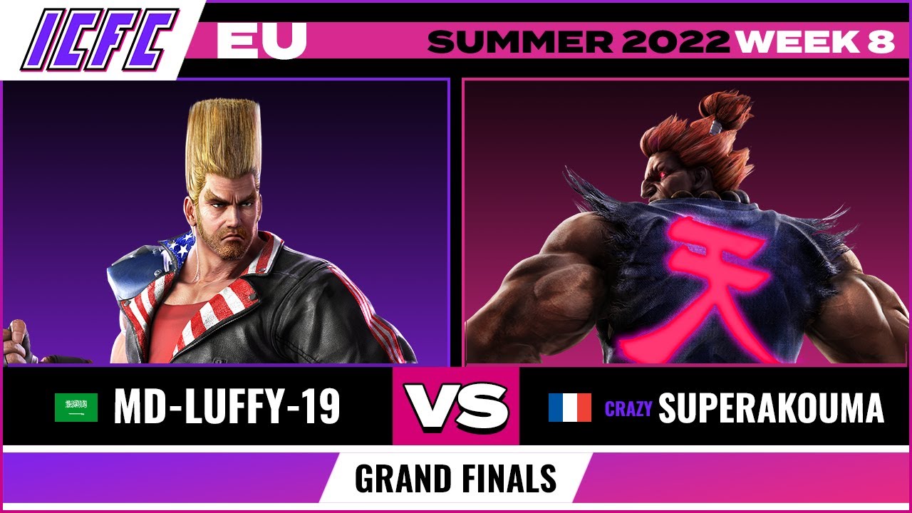 MD-Luffy-19 (Paul) vs. SuperAkouma (Akuma) Grand Finals - ICFC EU Tekken 7 Summer 2022 Week 8