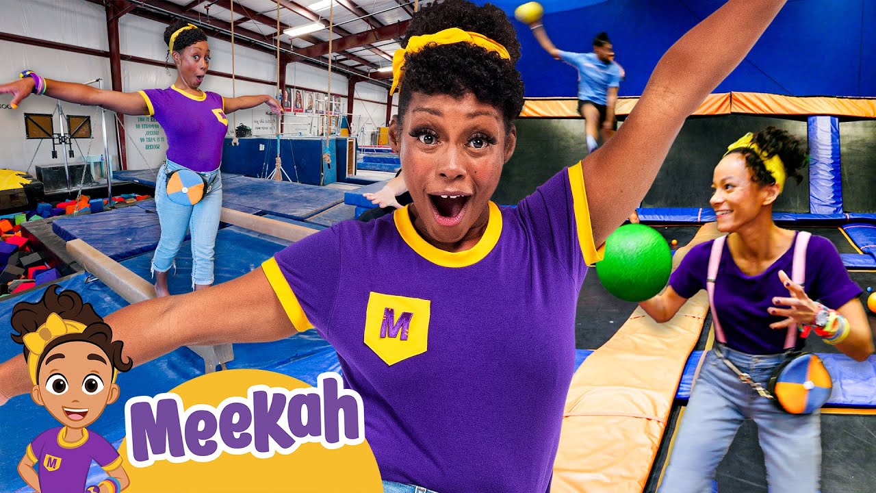 Meekah's Gymnastics Masterclass! 🤸‍♀️🎈🎯| Meekah's BEST Gynastics and Trampoline Moments