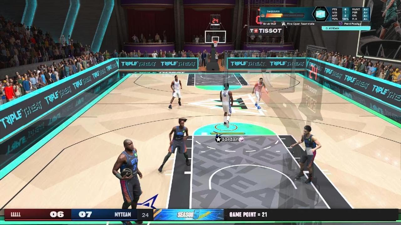 Triple threat offline is Too EASY!😯 NBA2k26 myTeam