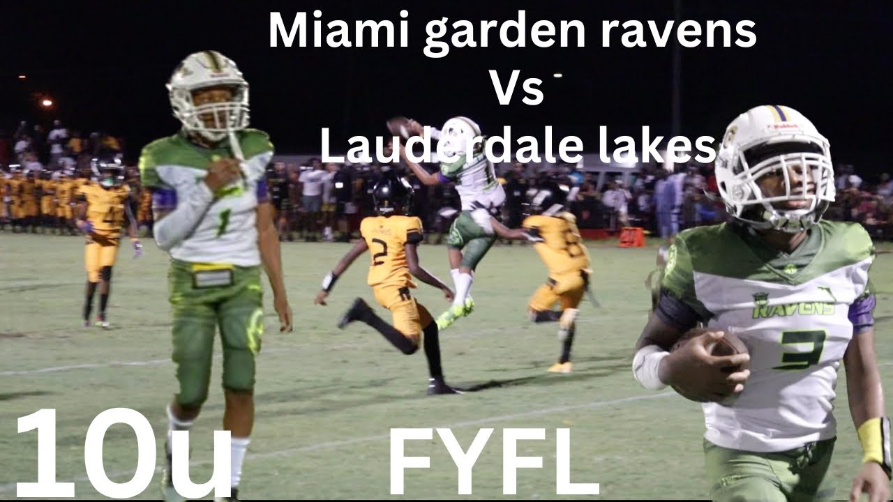 🔥ЛУЧШИЕ ✌🏽 10U КОМАНД В ФАЙФЛ🏈MIAMI GARDENS RAVENS DA FLOCK ПРОТИВ LAUDERDALE LAKES VIKINGS BWG