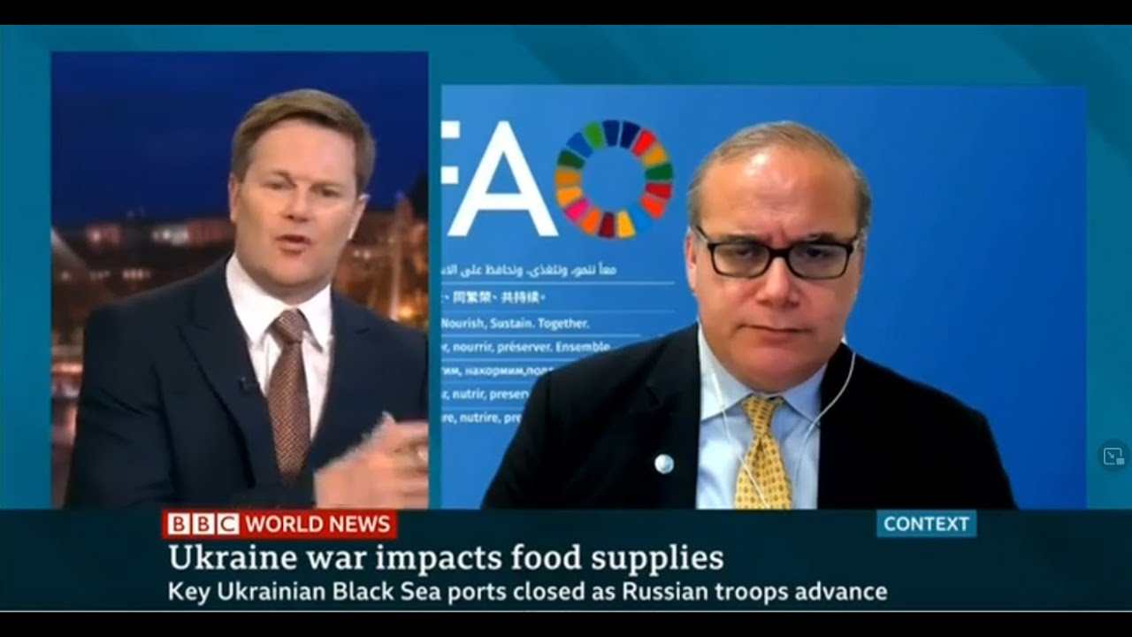 Ukraine War Impacts Food Supplies, BBC, Mar 15, 2022