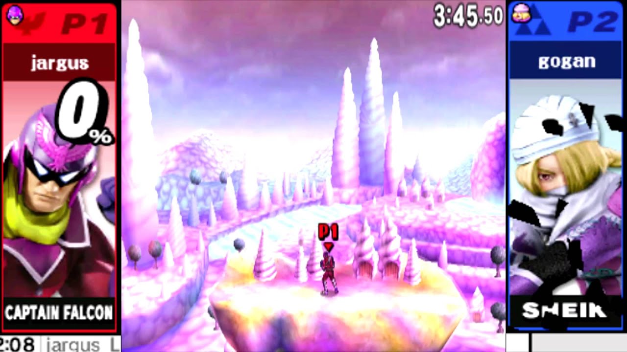 Captain Falcon VS Sheik: For Glory Smash Bros 3DS