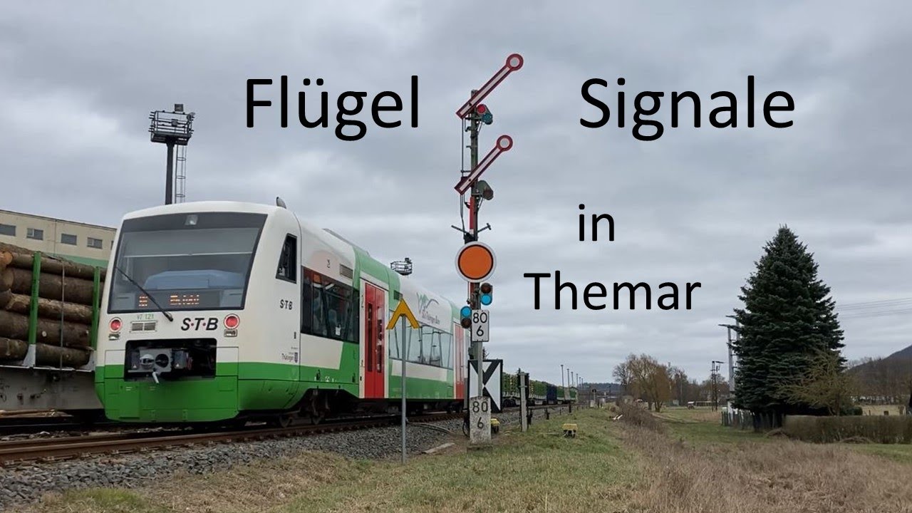 Flügelsignale in Themar, Bahnhof der Südthüringenbahn, Regionalbahn 41, RB 41, olme33
