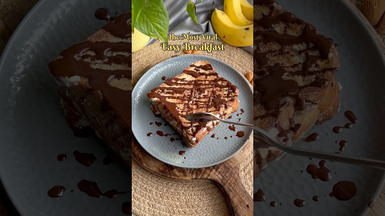 No sugar Healthy Milk Toast Recipe | Healthy Breakfast ideas | Sandwich recipe #shorts #recipe
