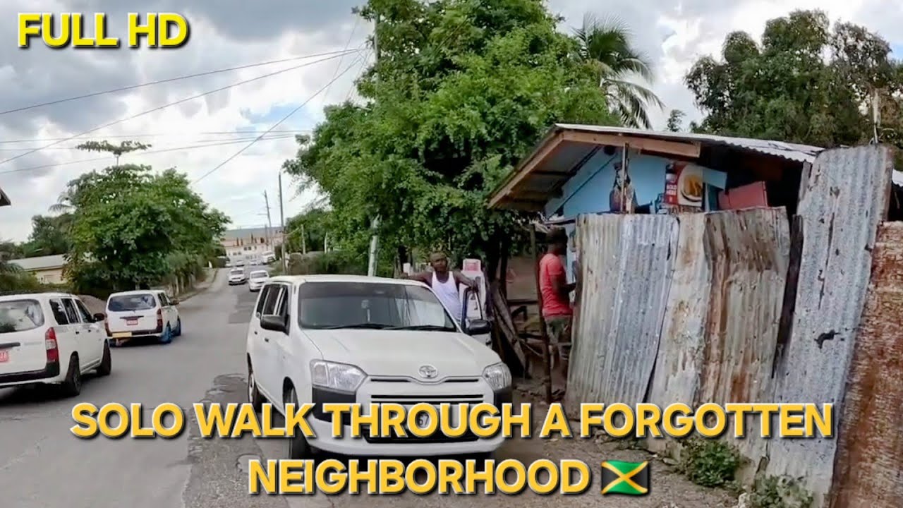 Solo Walk Through a Forgotten Jamaican Neighborhood 🇯🇲 | No Tourists, Just Real Life!