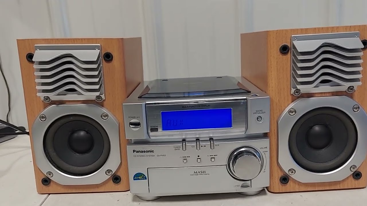 Panasonic SA-PM03 CD Stereo System Player FM AM Radio