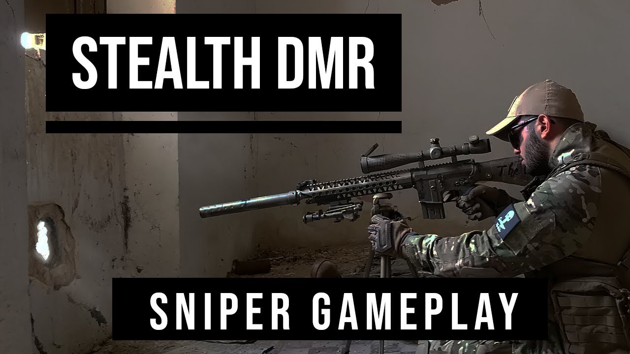 AIRSOFT DMR GAMEPLAY - Stealth Recon Sniper
