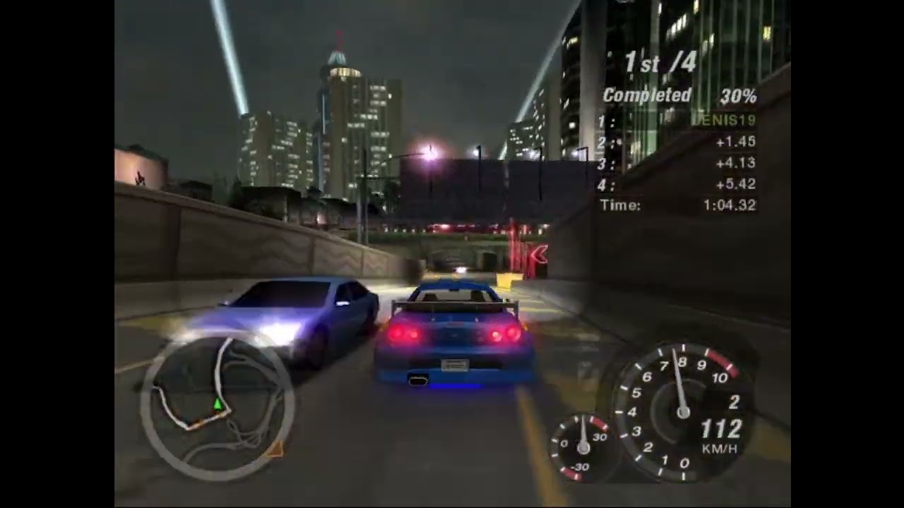 NFS Underground 2 : Teddie Nissan Skyline GTR V-Spec II BNR34 2000 2nd & Bellevue Sprint Racing