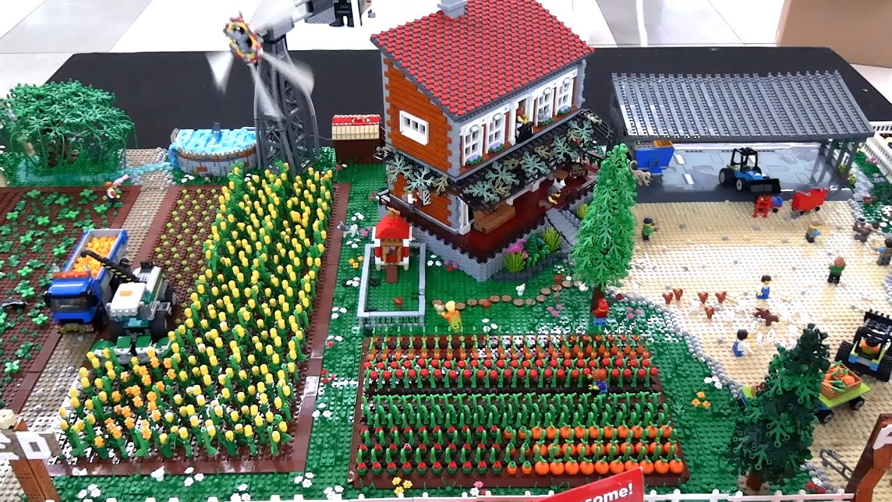 LEGO Farm with Cornfield, Animals, Farmhouse & More