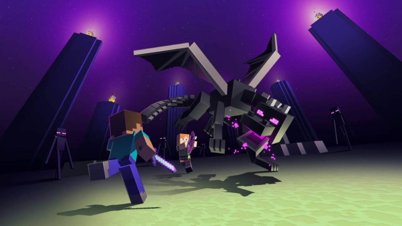Beating The EnderDragon For The First Time