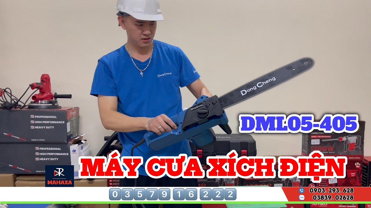 Máy Cưa Xích Điện Dongcheng DML05-405 Có Tốt Không? Đánh Giá Chi Tiết Từ A–Z