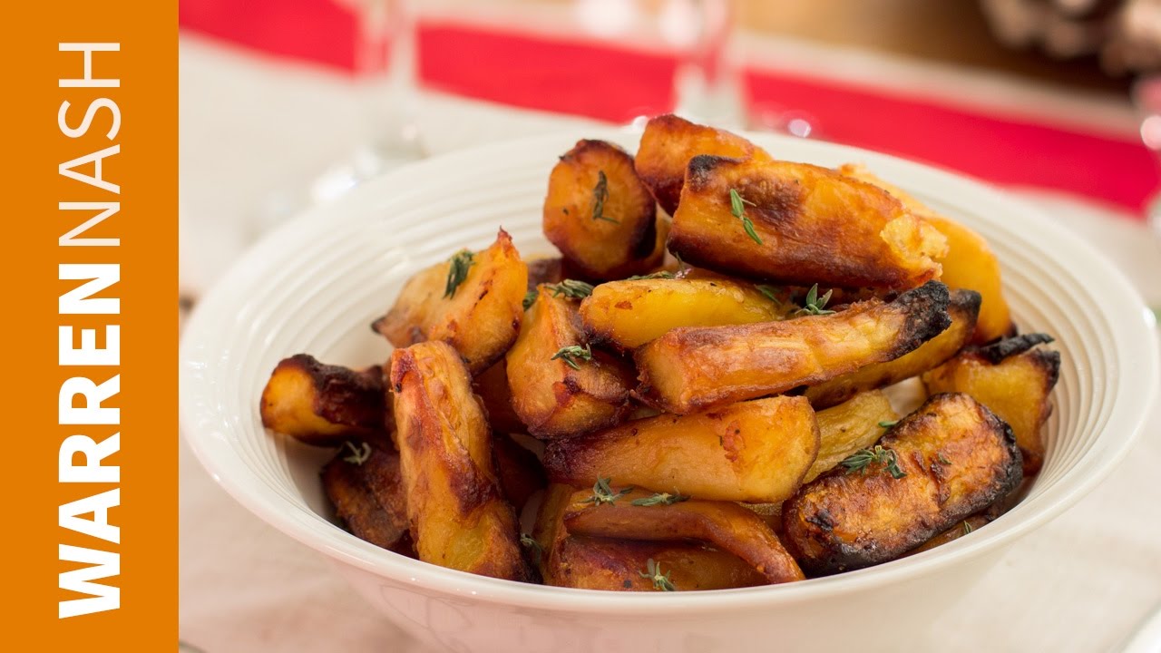 Roast Parsnips Recipe with Honey - 60 Second Vid - Recipes by Warren Nash