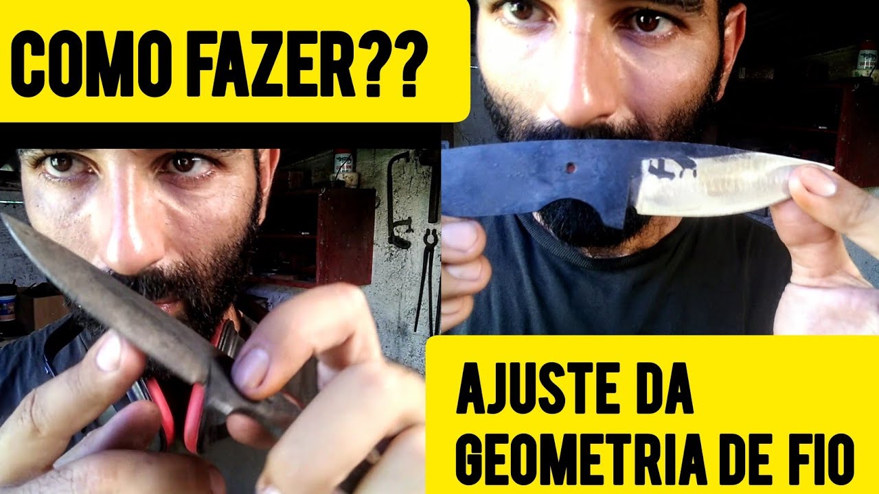 Dicas de cutelaria. como eu faço a geometria de fio em minhas facas