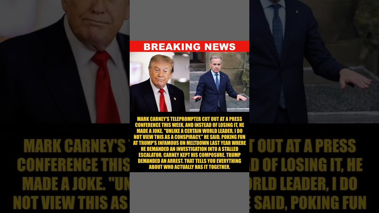 BREAKING: Mark Carney Trolls Trump Over His Own Teleprompter MeltdownMark Carney found the