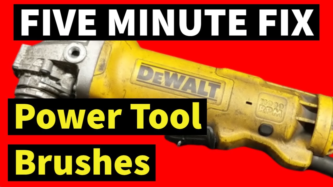 Решение за пять минут: замена щеток электроинструмента (Dewalt DWE402)