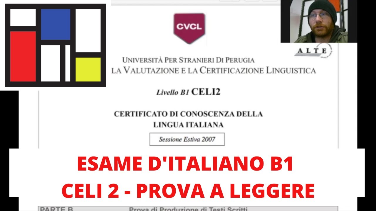 Esame di italiano: CELI 2 - B1, prova A (leggere)