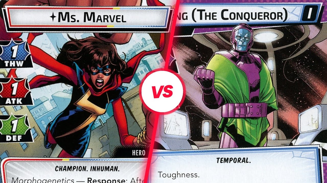 Ms. Marvel vs. Kang in Marvel Champions - Gameplay