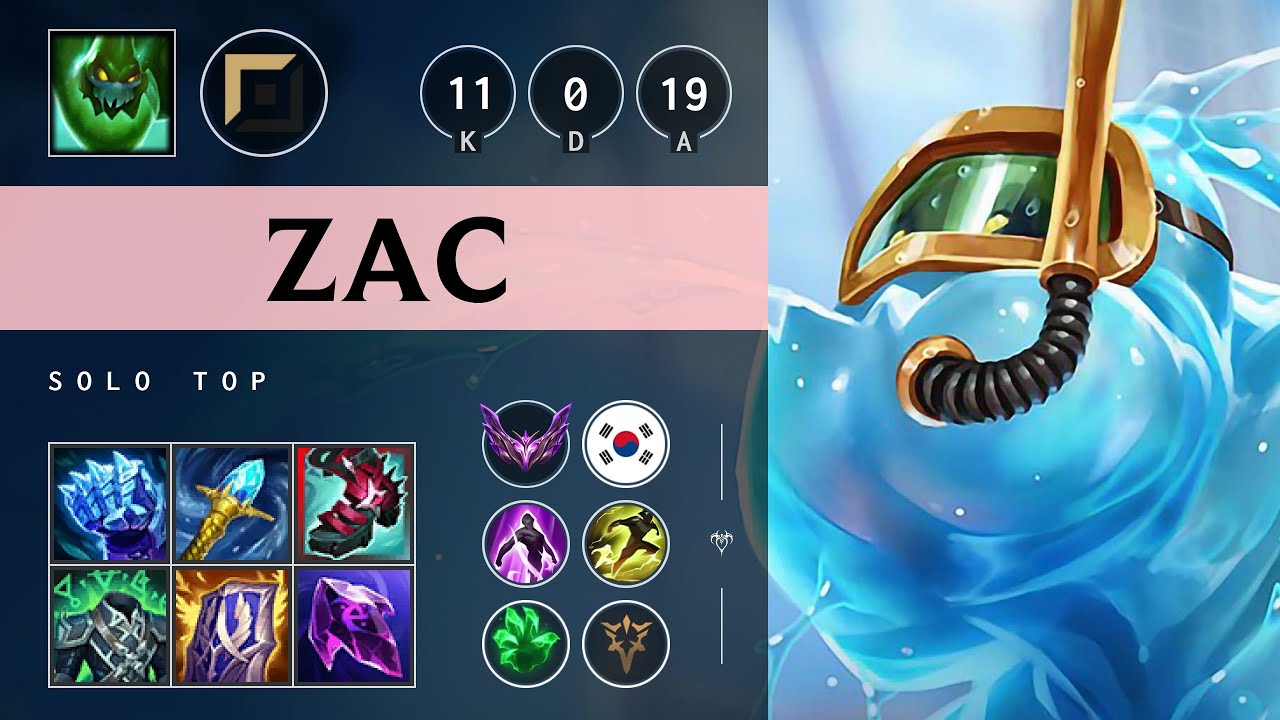 Zac Top vs Ambessa - KR Master Patch 25.14
